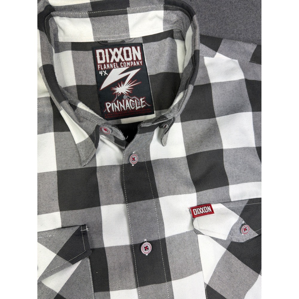 DIXXON Flannel Co Pinnacle Mens 4X Buffalo Plaid Button Down Shirt Long Sleeve